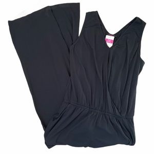 FRESH PRODUCE Black OPHELIA STRETCH Knit JUMPSUIT